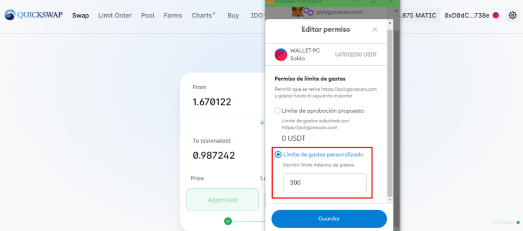 Tutorial Metamask cómo editar permisos smart contracts