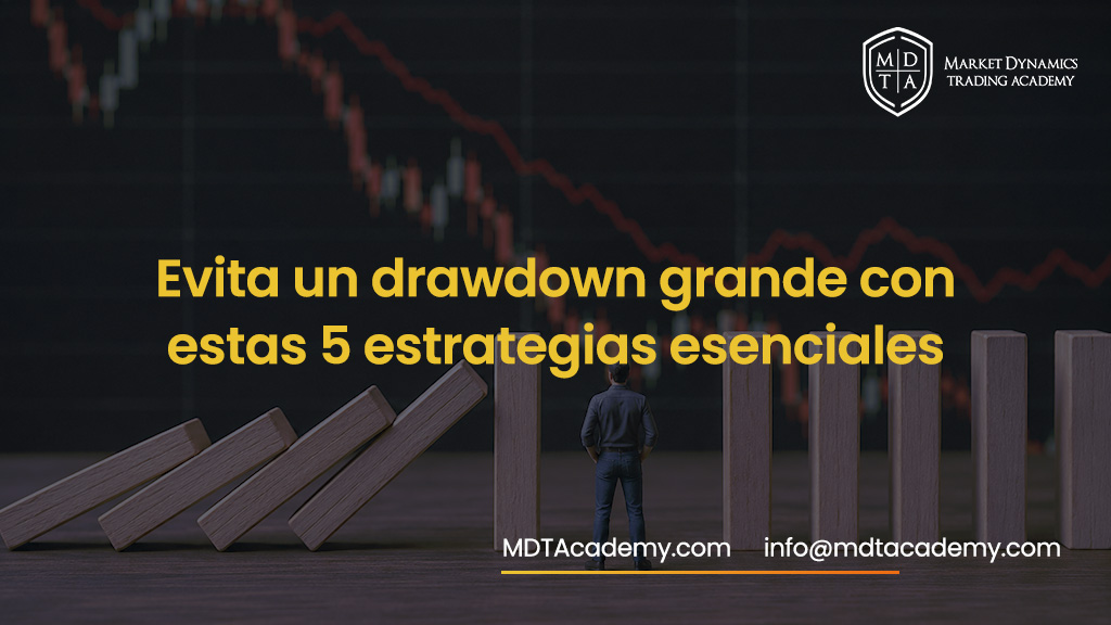 Representación visual de un trader protegiendo su capital frente a un drawdown mediante una correcta gestión del riesgo.